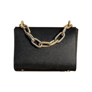 MassagoPro Classic Black Textured Crossbody Bag